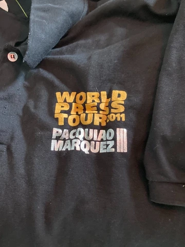 2011 Manny Pacquiao  Marquez  boxing  golf shirt  men's adult  XL X-large  NEW Cover