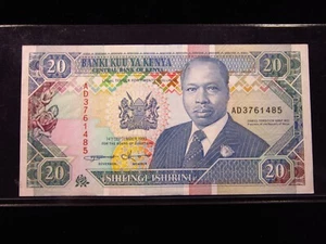 Kenia 20 chelines 1993 P31 Banco Central Shilingi Benki Kuu h1485 dinero - Imagen 1 de 3