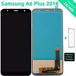 DISPLAY LCD PER SAMSUNG GALAXY A6+ PLUS 2018 SM-A605F SCHERMO TOUCH SCREEN VETRO - Bild 1 von 2