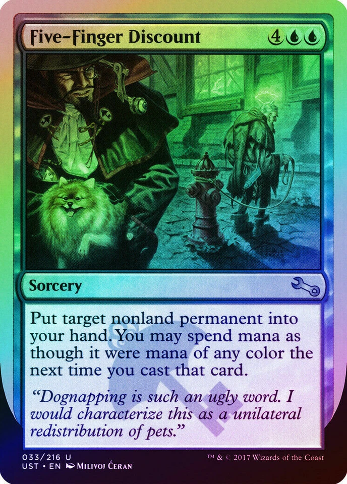MTG - Five-Finger Discount - 033/216 - Unstable - FOIL - New - Image 1 of 1
