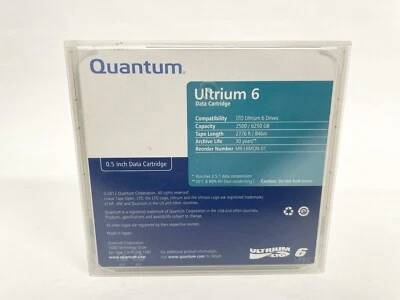 Quantum MR-L6MQN-01 Quantum MR-L6MQN-01 LTO Ultrium 6 Data Cartridge - Image 1 of 2