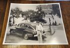 Vintage PUGH Gas Station photo Late 1940s  Friendly Service Attendant 8x10 in