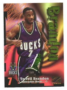 1997-98 SkyBox Z-Force NBA Basketball Milwaukee Bucks Terrell Brandon - Bild 1 von 2