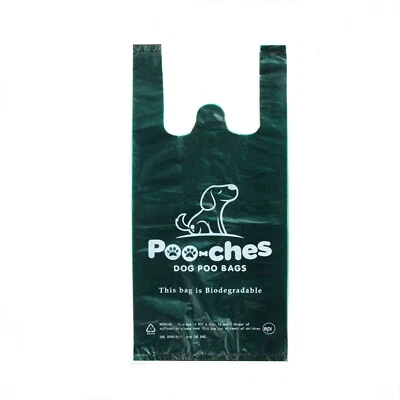 Paquete de 300 bolsas de caca para perro con asas de corbata fuertes biodegradables premium de Poo-ches® - Imagen 1 de 4