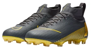 Nike JR Mercurial Superfly 6 Elite FG-Grey-Yellow SZ 6 or 5.5 - Picture 1 of 5