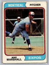 1974 Topps Vintage #73 Mike Marshall Montreal Expos Baseball Card