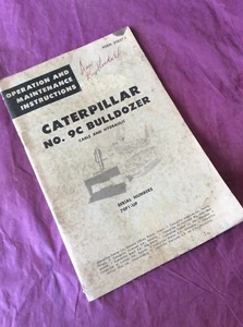 Caterpillar 9C Planierraupe Traktor Bedienungsanleitung D9 Buchmesser 70F Werkstatt - Bild 1 von 6