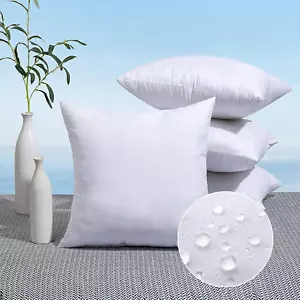Pack of 4 18X18 Outdoor Pillow Inserts, Water-Resistant Throw Pillow Inserts - Picture 1 of 12