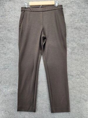 Pantalones Theory Mujer 2 Pull On Marrón Mezcla Lana Virgen Tobillo Foto 1 de 4