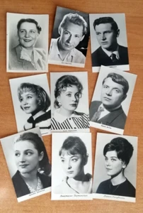 FILM ACTORS OF THE USSR. Vintage photographs of the USSR era 9 pcs. Good conditi - Picture 1 of 7