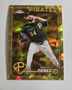 2024 Topps Update Series Gold Sapphire /50 Martin Perez #US75 Pittsburgh Pirates - Picture 1 of 2