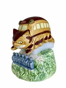 My Neighbor Totoro Cat Bus Music Box 1980s Ceramic Studio Ghibli Miyazaki - Picture 1 of 7