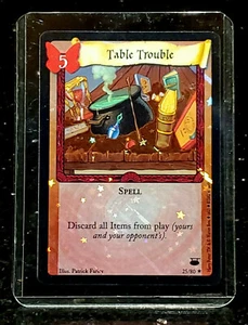 Rara Holo Foil Table Trouble #25/80 Harry Potter JCC Diagon Alley - Imagen 1 de 4