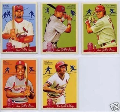 St Louis CARDINALS 2008 Goudey 5-card Team Set Albert Pujols Lou Brock Coleman - Image 1 of 3