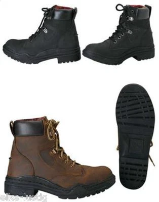 EKKIA C.S.O. "Paddock" Stiefeletten Reit- oder Wanderschuh Büffelleder schwarz braun