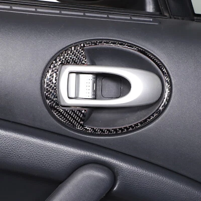 Panel de moldura de tazón de puerta interior de fibra de carbono 2 para Mitsubishi ECLIPSE 2006-2011 Foto 1 de 4