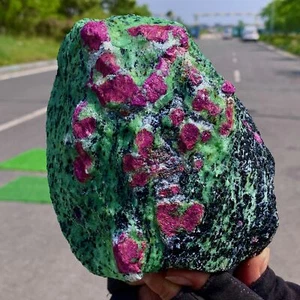 6.15LB Natural green Ruby zoisite (anylite) crystal Chakra mineral Energy - Picture 1 of 21