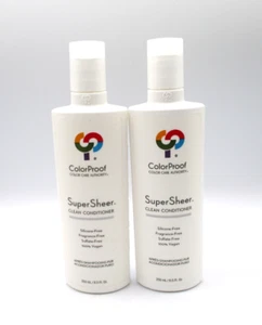 Lot/2 Color Proof Super Sheer Clean Conditioner ~ 8.5 oz / 250 ml x 2 ~ - Picture 1 of 2