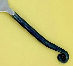 HAMPTON SILVERSMITHS BLACK LILY STAINLESS FLATWARE BLACK COILED TIP - CHOICE - Picture 1 of 8