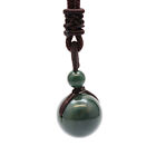 Pendentif sphère en pierre naturelle 16 mm corde cristal nœud perles collier Reiki guérison 