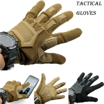 Tactical Touch Screen BestProtect Full Finger Gloves Cycling Hunting Gloves US - Image 1 of 4