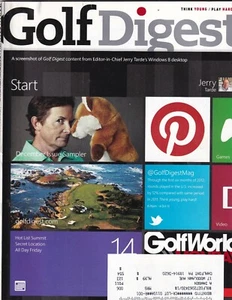 Golf Digest Magazine Jerry Tarde Michael J. Fox December 2012 102119nonr - Imagen 1 de 1