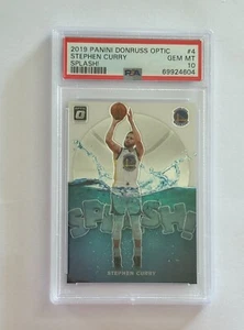 2019 Panini Donruss Optic STEPHEN CURRY Splash! #4 PSA 10 - Picture 1 of 2