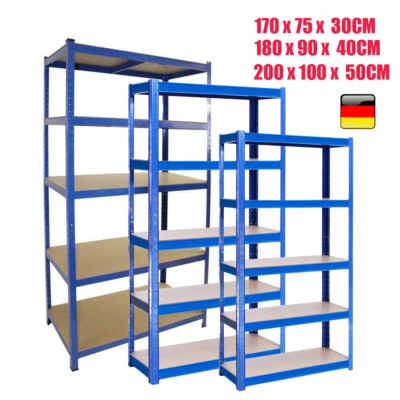 DAYPLUS 5 Ebenen Garage Regale Rack Unit Storage Racks Schwerlast Stahl Regal 2M 1.8M