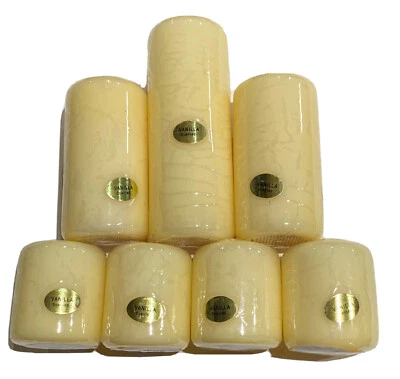 Lote De 7 Velas Perfumadas Vainilla Pilar Hechas en Macao. Vintage Foto 1 de 4