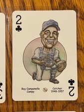 Roy Campanella - Hero Decks caricature playing card - LA Dodgers