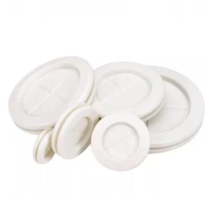 Blanking Grommets Rubber Grommet Closed Gromet Blind Plug Bungs 16-100mm White - Picture 1 of 7