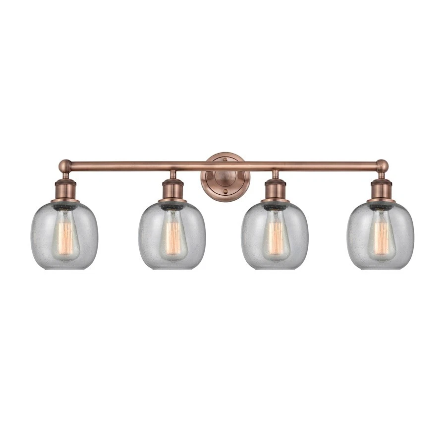 Luz de tocador de baño Innovations Belfast 4Lt 33", cobre/seedy - 616-4W-AC-G104 Foto 1 de 1