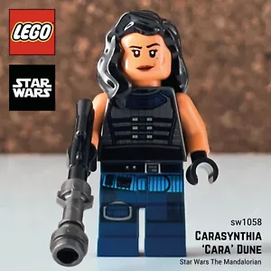 ๐ LEGO Carasynthia 'Cara' Dune sw1058 Minifigure Star Wars The Mandalorian - Foto 1 di 7