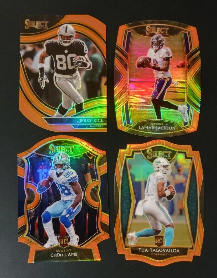 2020 Select Football ORANGE DIE-CUT PRIZMS with Rookies You Pick the Card - Image 1 of 1