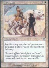 1x Renounce MTG Mercadian Masques NM Magic Regular