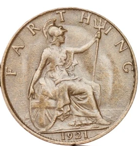 Großbritannien - 1 Farthing 1921 - George V - Bild 1 von 2