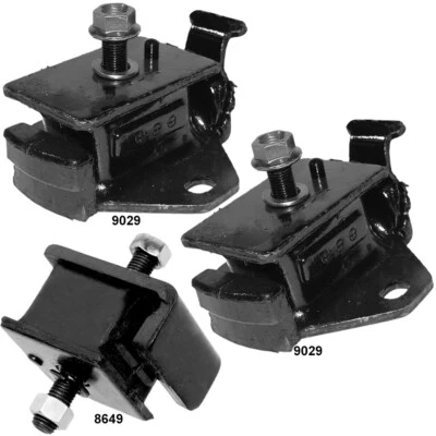 Juego de 3 piezas de soportes de motor y transmisión traseros delanteros diestros/delanteros diestros para furgoneta Toyota 2,2 L Foto 1 de 3