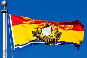 NEW 3x5 ft NEW BRUNSWICK CANADA CANADIAN FLAG better quality USA seller - Picture 1 of 4