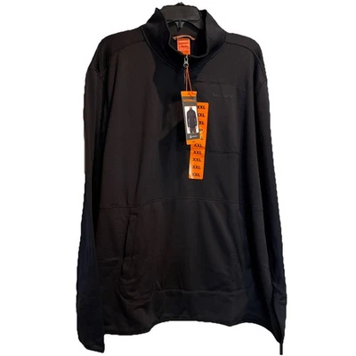 Merrell Mens Black Long Sleeve 1/4 Zip Pullover Jacket-Pockets-Size XXL - Image 1 of 4