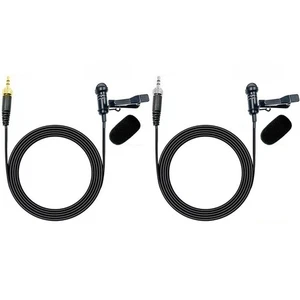Black Lapel Microphone Complete Accessory Package Exceptional Audio Quality - Picture 1 of 24