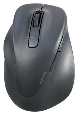 ELECOM Wireless Mouse Quiet Bluetooth EX-G 2023model Left Hand SSize 5Button Bla - Image 1 of 4