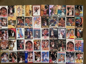 SCOTTIE PIPPEN 50 CARD INSERT LOT TOPPS CHICAGO BULLS BLAZER BV $80+ NO DUPS HOF - Picture 1 of 5