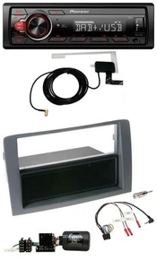 Pioneer 1DIN MP3 DAB USB Lenkrad Autoradio für Fiat Idea 2006-2011 grau - Bild 1 von 11