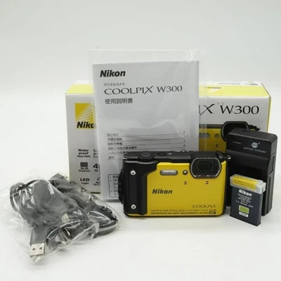 Nikon COOLPIX W300 YW Yellow Waterproof Digital Camera USED - Image 1 of 4