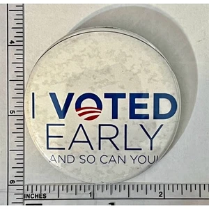 "Ich habe früh gewählt" Politische Kampagne Pinback Button - Bild 1 von 2