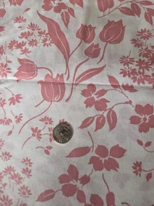 Tulpe Blumen Baumwollstoff Cranston Schwartz Leibman 2 Yards Neu - Bild 1 von 3