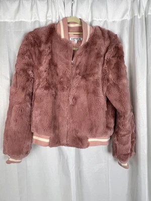 Elizabeth and James Ellington bomber jacket rabbit fur size Small womens - Image 1 of 4