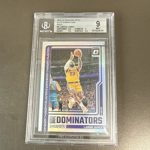 2023-24 Optic LeBron James Elite Dominators #9 Holo BGS 9 Lakers - Imagen 1 de 2