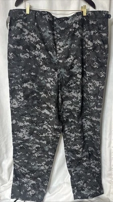Calça TRU SPEC Masculina 2XL Longa Camuflagem Preta Cinza BDU Carga Tática - Imagem 1 de 4