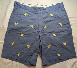 Castaway Clothing Beer Mug Shorts 38 X 9 - Nantucket Island - Embroidered - Picture 1 of 9